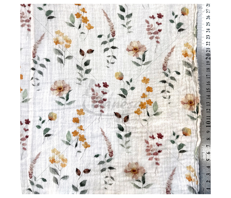 Muslin with a pattern