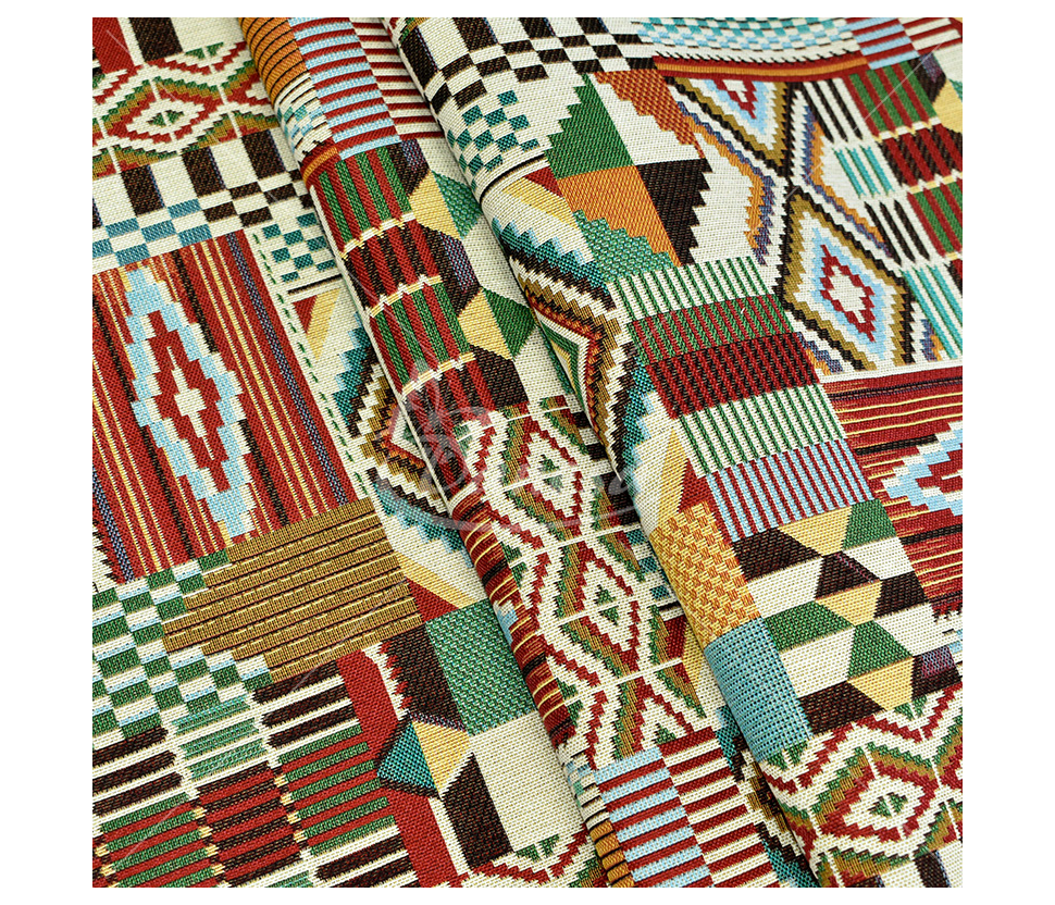 Tapestry with cotton, ethnic style print