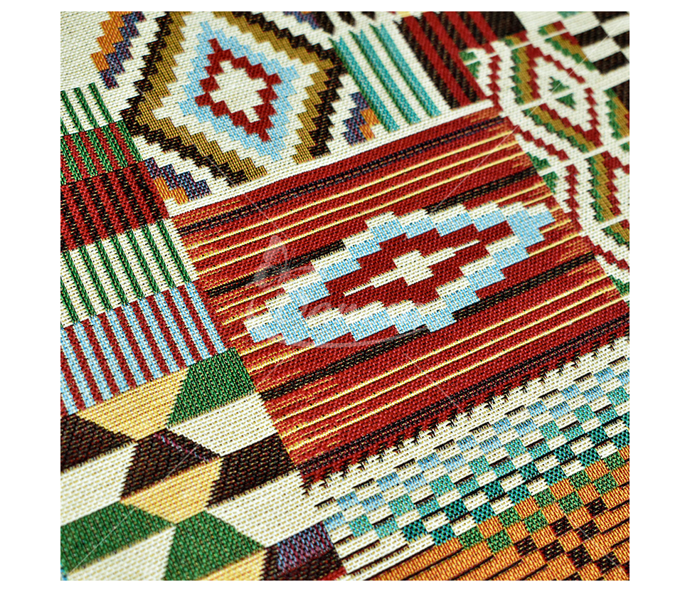 Tapestry with cotton, ethnic style print