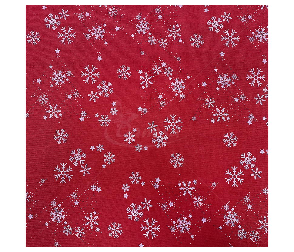Linen imitation "Snowflakes"