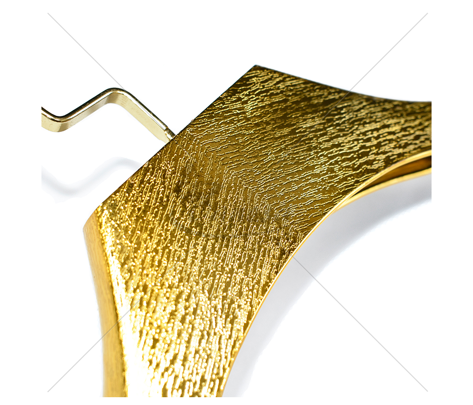 Gold hanger for jackets