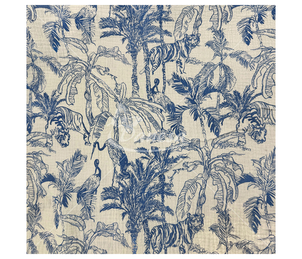 Muslin with a pattern