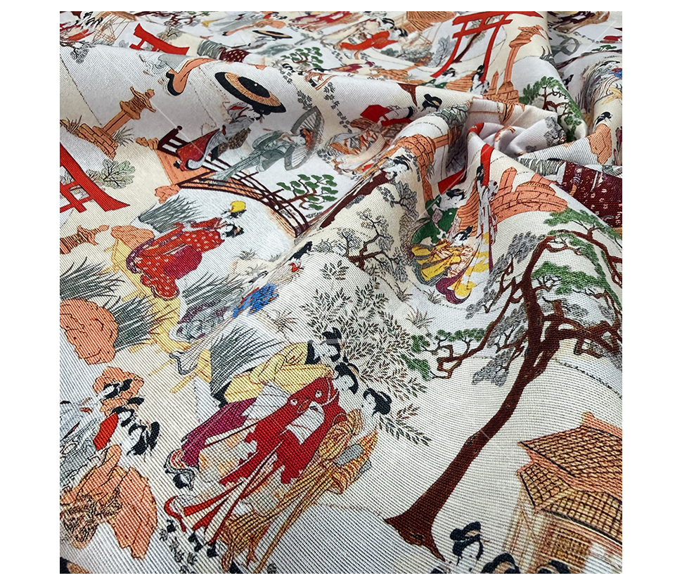Linen imitation