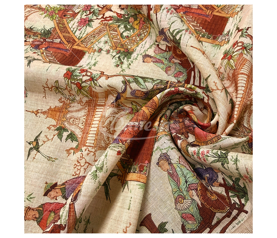 Linen imitation