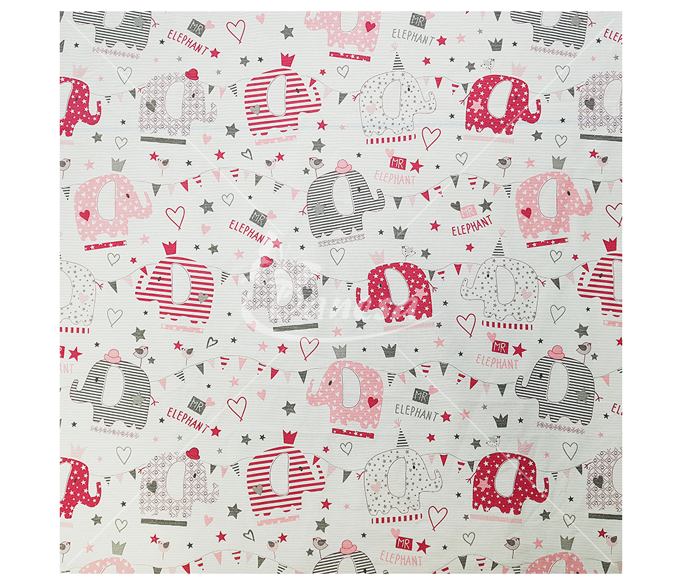 Linen imitation Elephants (Linen imitation) (Two colors)