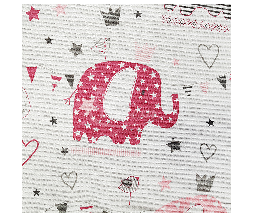 Linen imitation Elephants (Linen imitation) (Two colors)