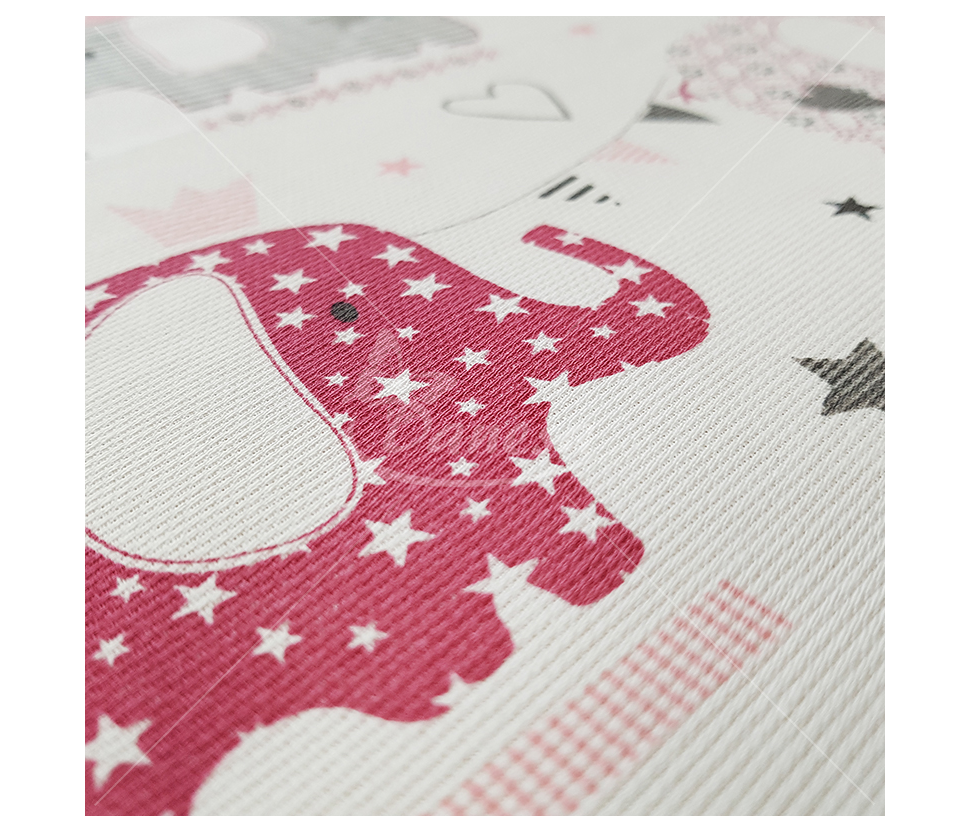 Linen imitation Elephants (Linen imitation) (Two colors)