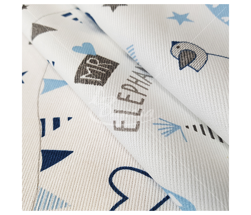 Linen imitation Elephants (Linen imitation) (Two colors)