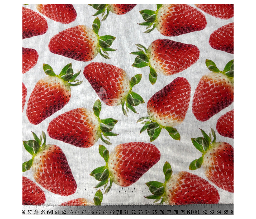 Linen imitation "Strawberry"