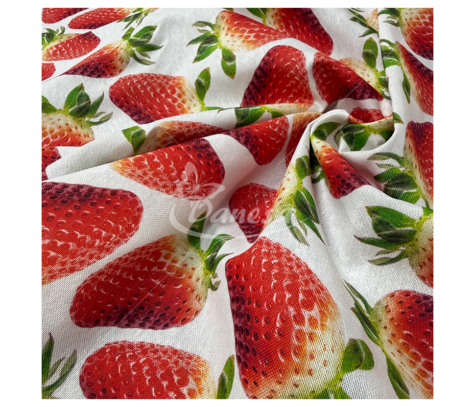 Linen imitation "Strawberry"