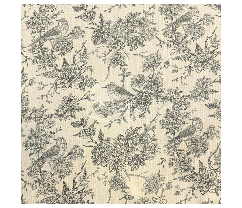 Muslin with a pattern