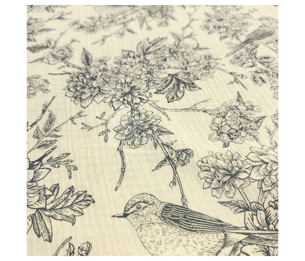Muslin with a pattern