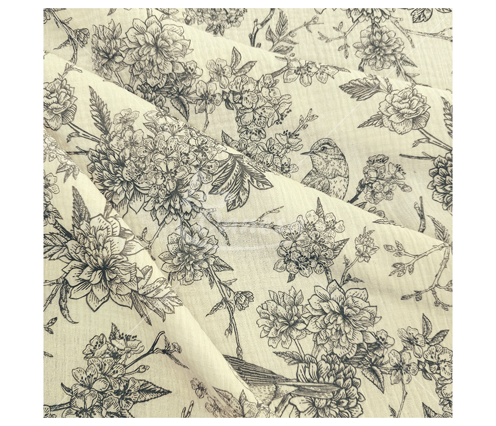 Muslin with a pattern
