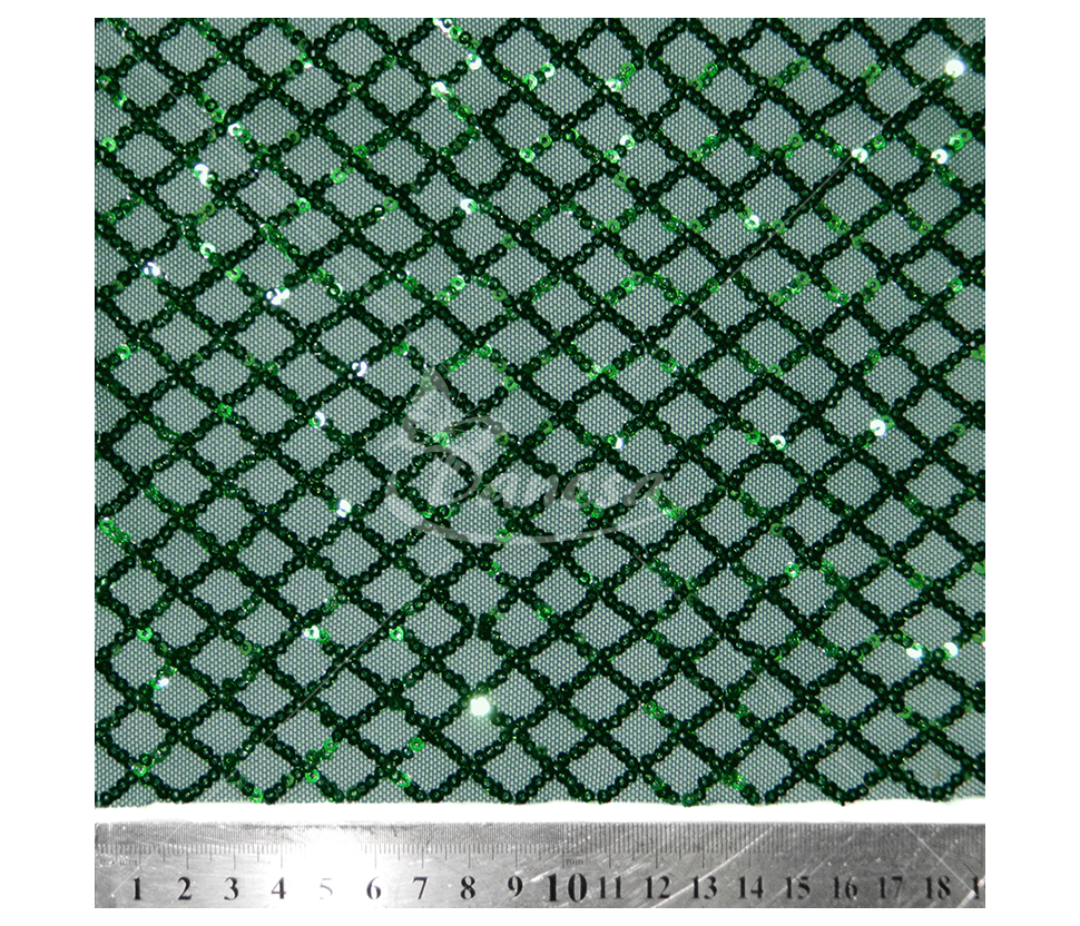 Fabric embroidered with sequins