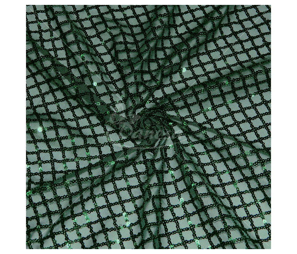 Fabric embroidered with sequins