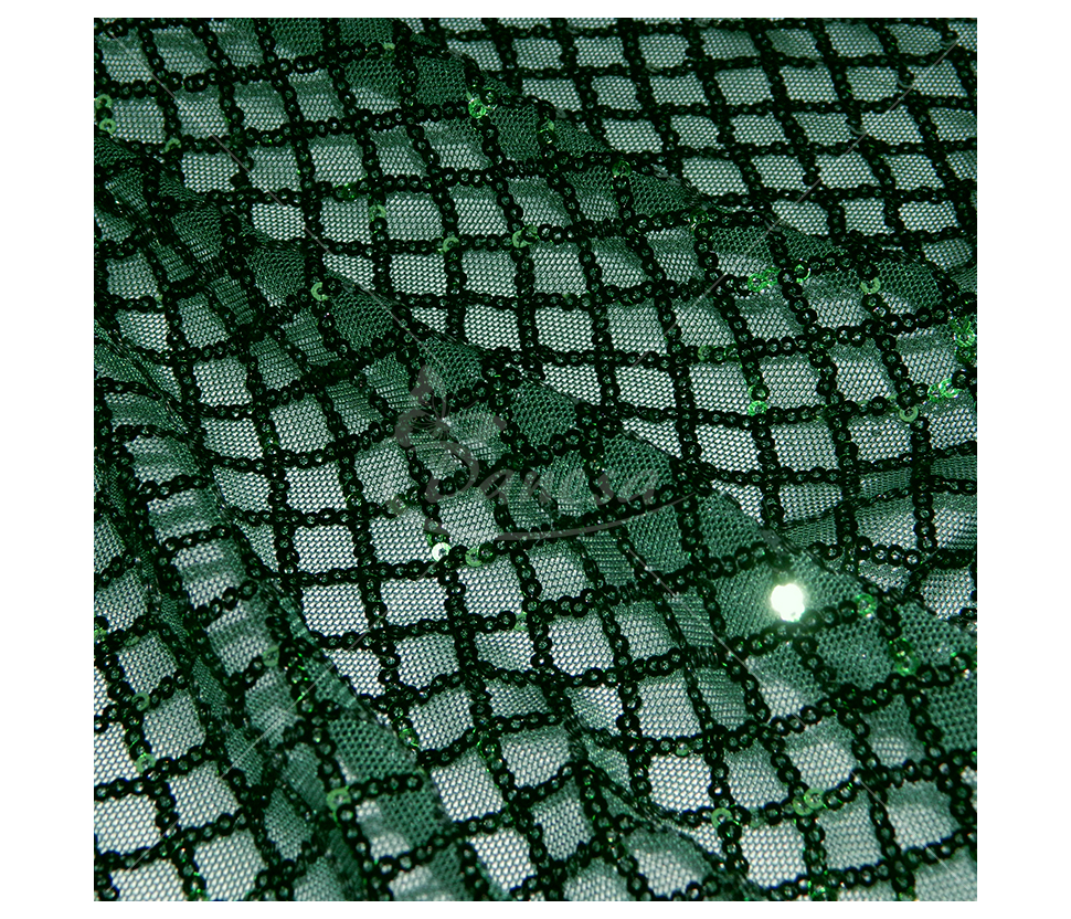 Fabric embroidered with sequins