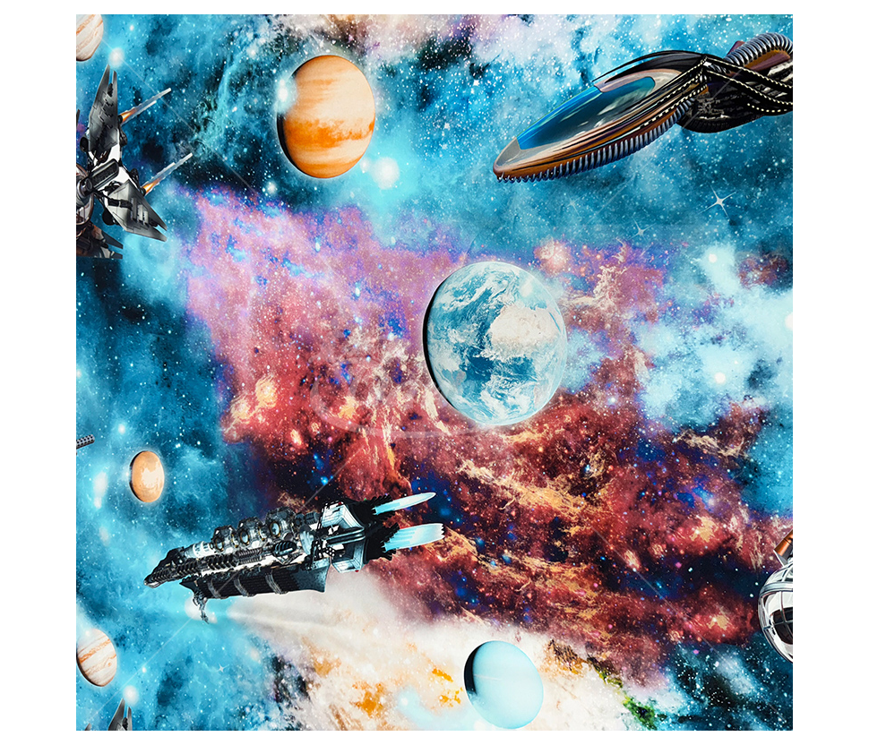 Natural silk "Space"