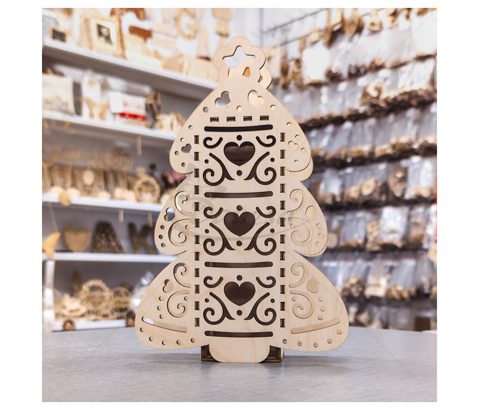 Wooden Box – Christmas Tree Shape