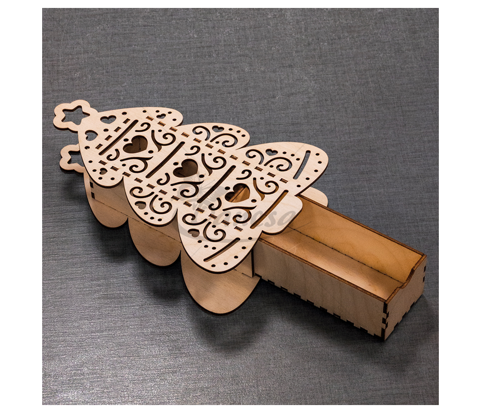 Wooden Box – Christmas Tree Shape