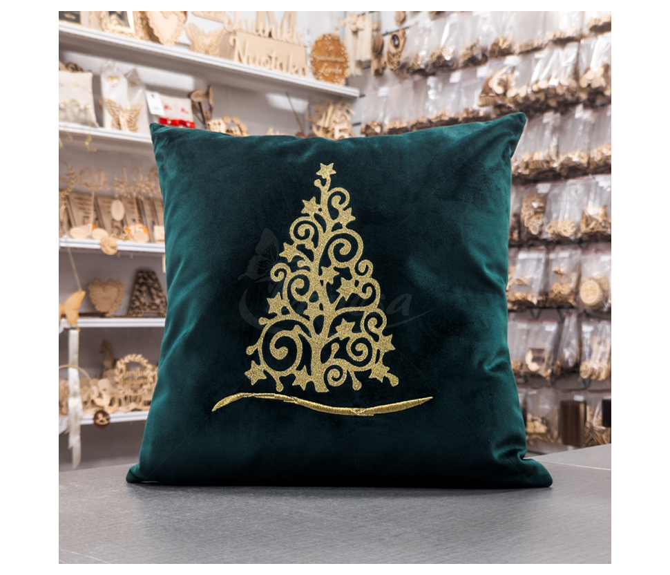 Embroidered Pillow "Christmas Tree"