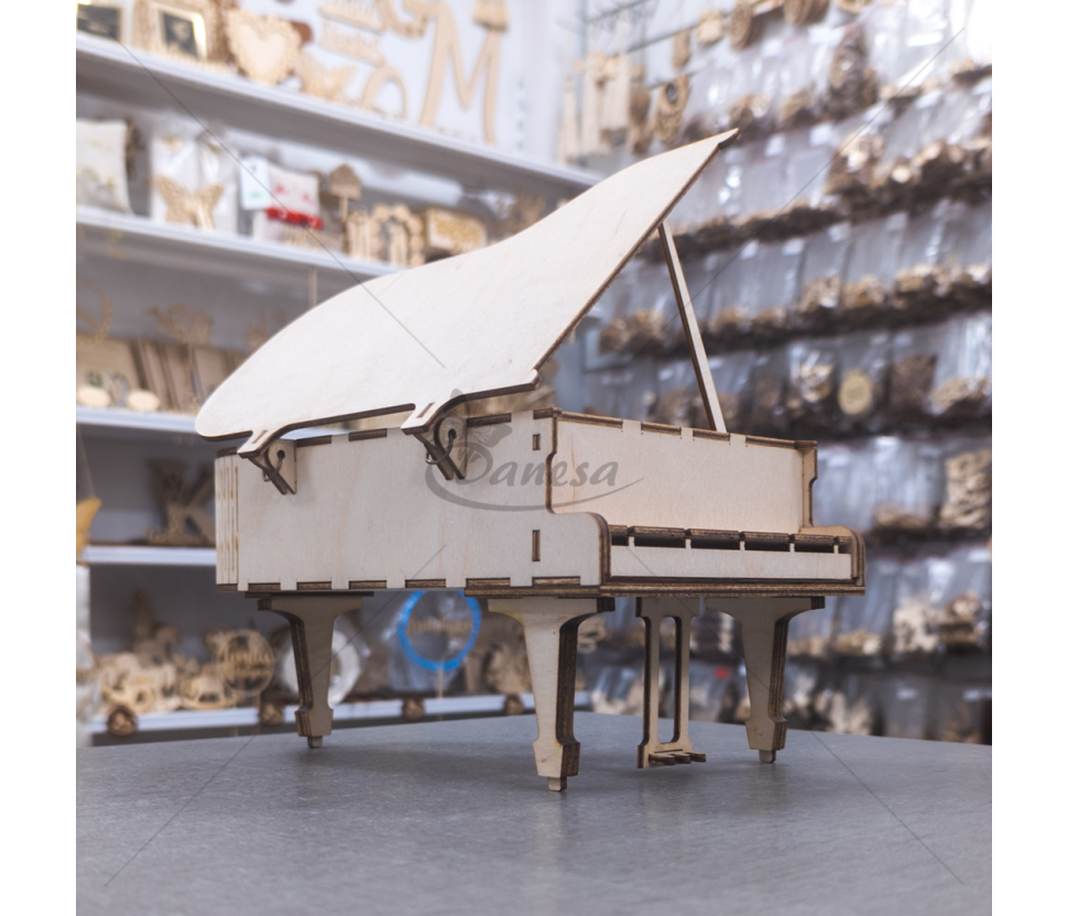 Handcrafted Wooden Piano