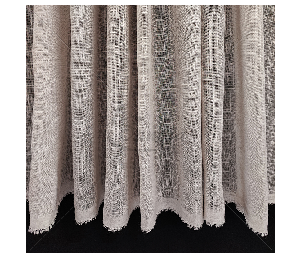 Day curtains with natural linen