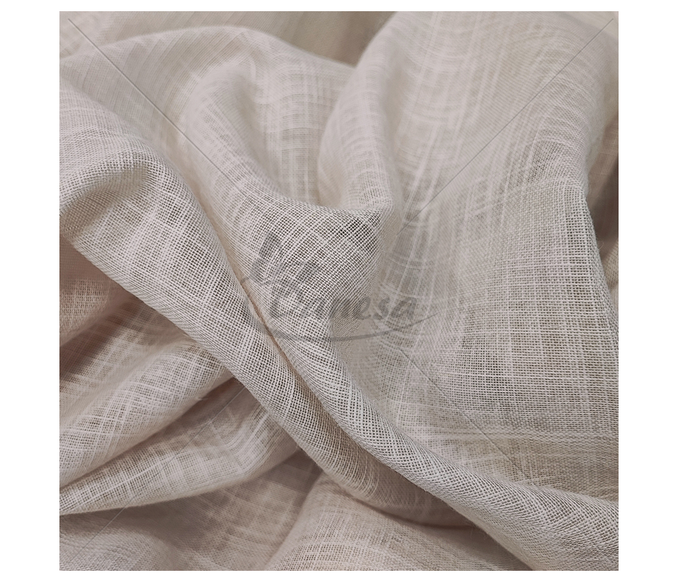Day curtains with natural linen