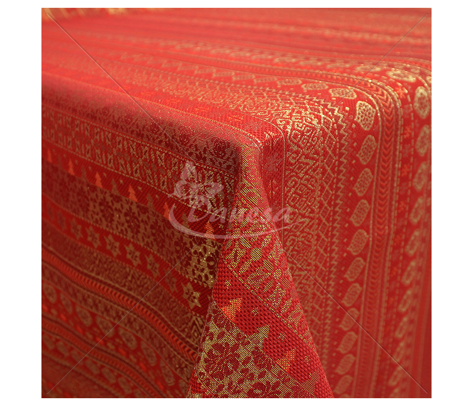 Linen-look fabric (Linen imitation) (CHRISTMAS)
