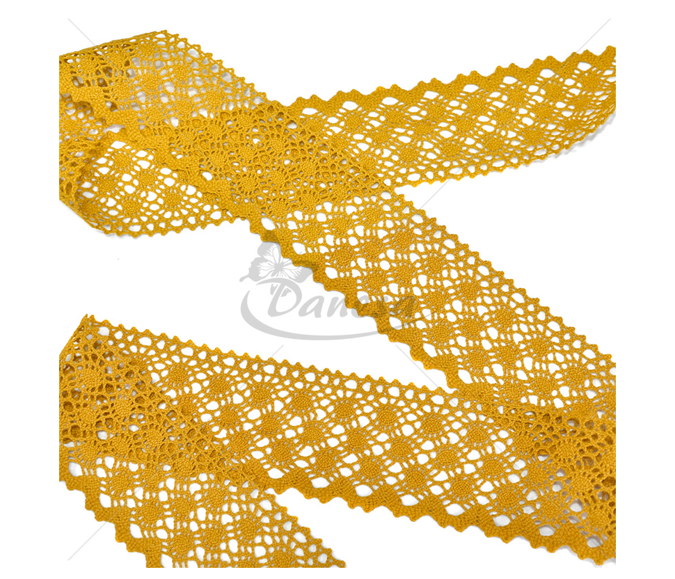 Decorative Cotton Lace Trim with Scalloped Edge 6 cm