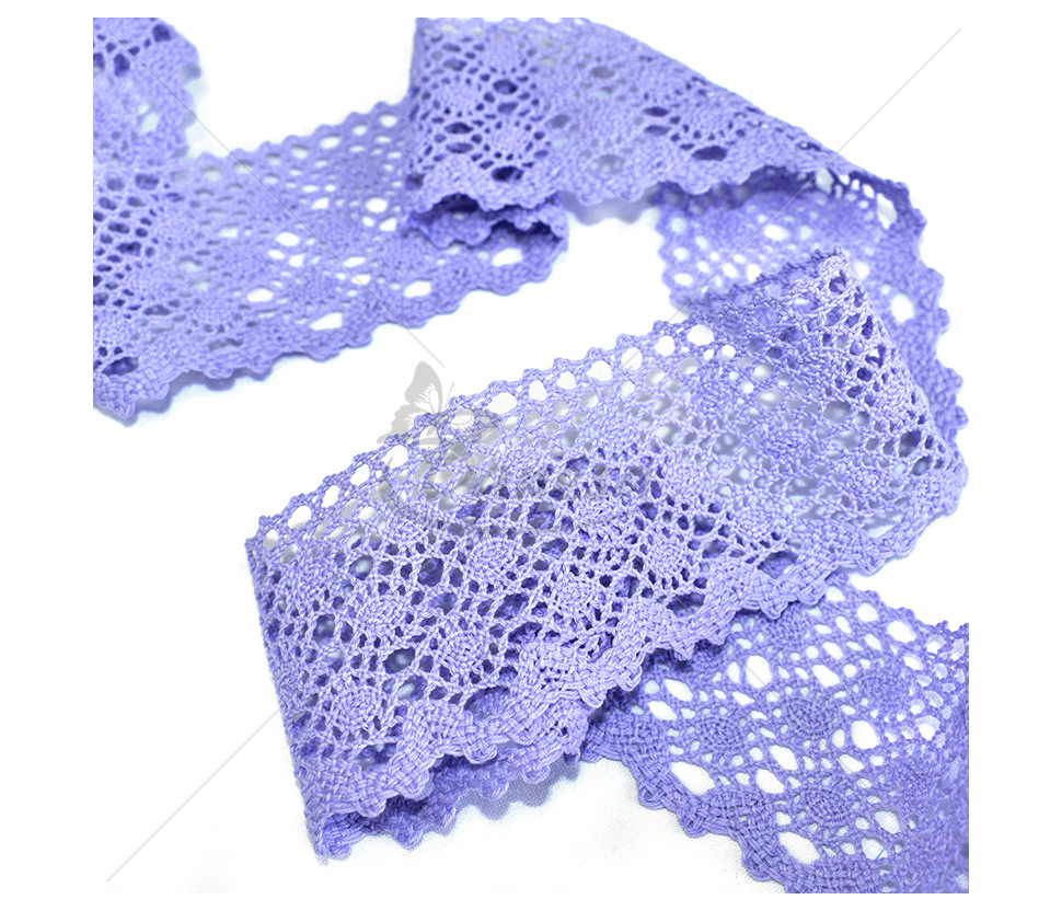 Decorative Cotton Lace Trim with Scalloped Edge 6 cm