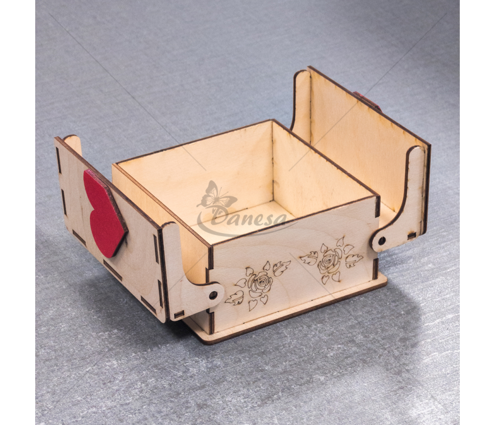 Wooden Box “Heart”