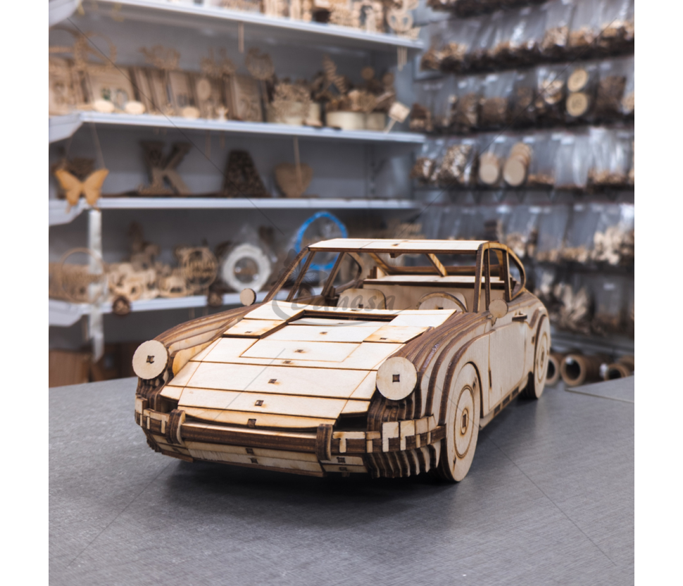 Wooden Porsche Puzzle