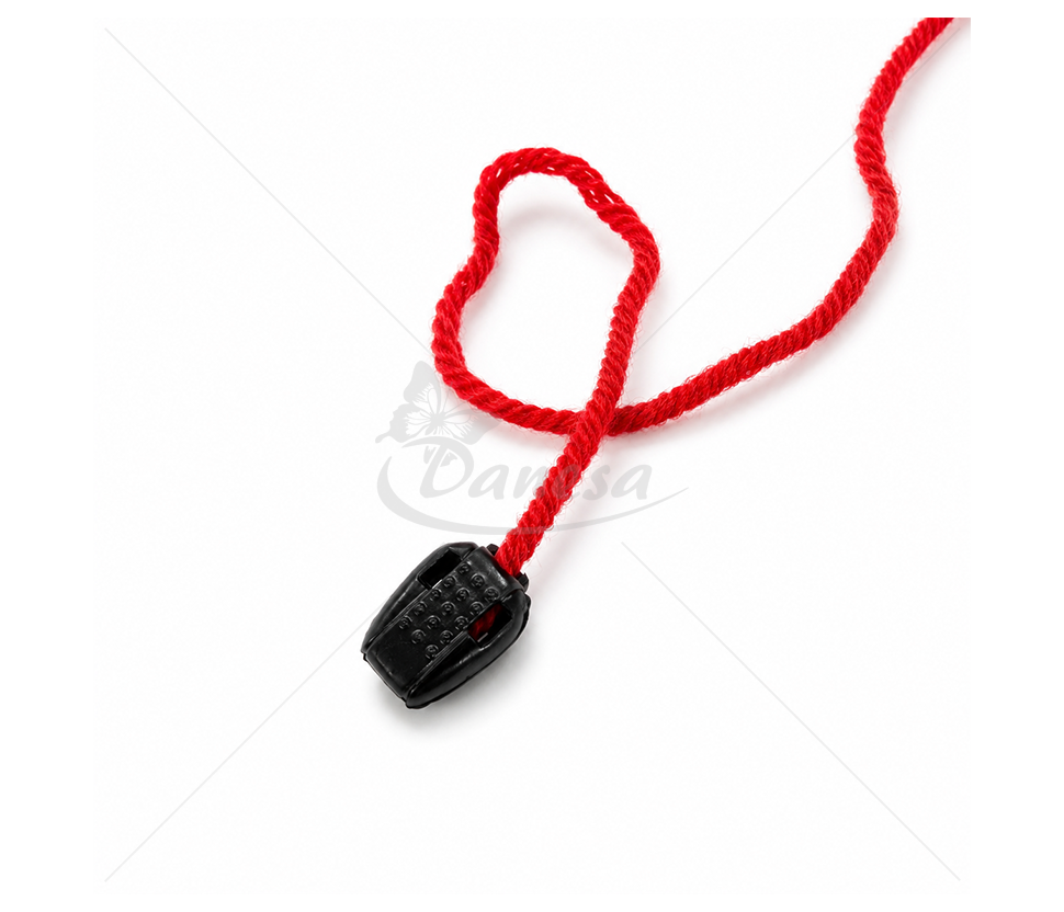 Black Plastic Crimp Cord End