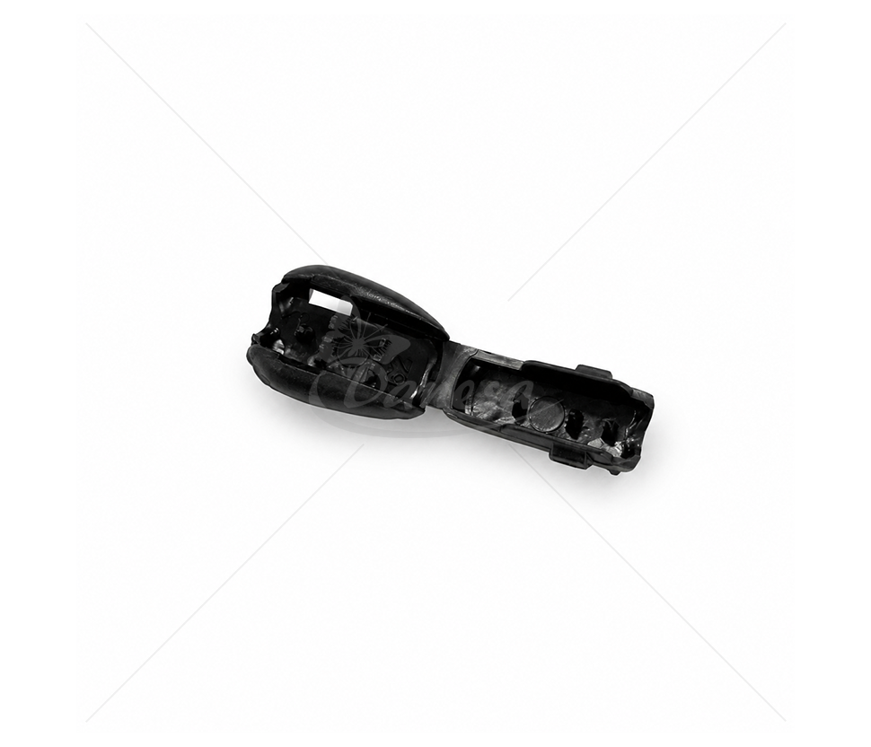 Black Plastic Crimp Cord End
