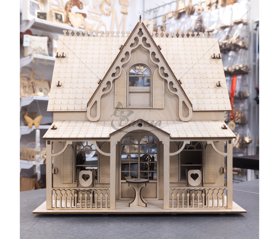 Handmade Wooden Decorative Dollhouse