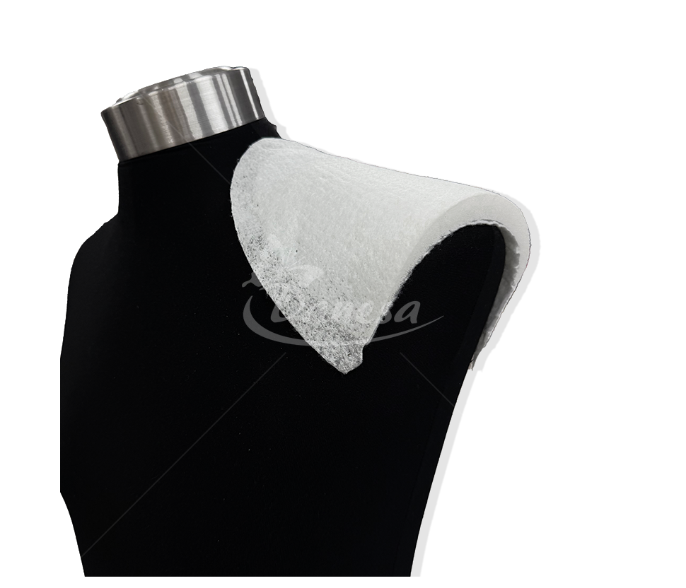 Large foam shoulder pad with felt covering