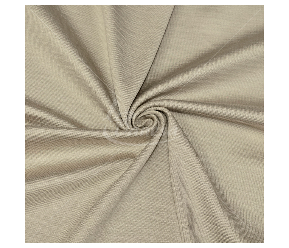 Natural silk, knitted fabric, beige color