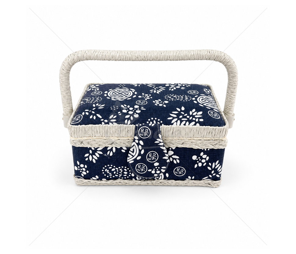Decorative Sewing Box with Handle