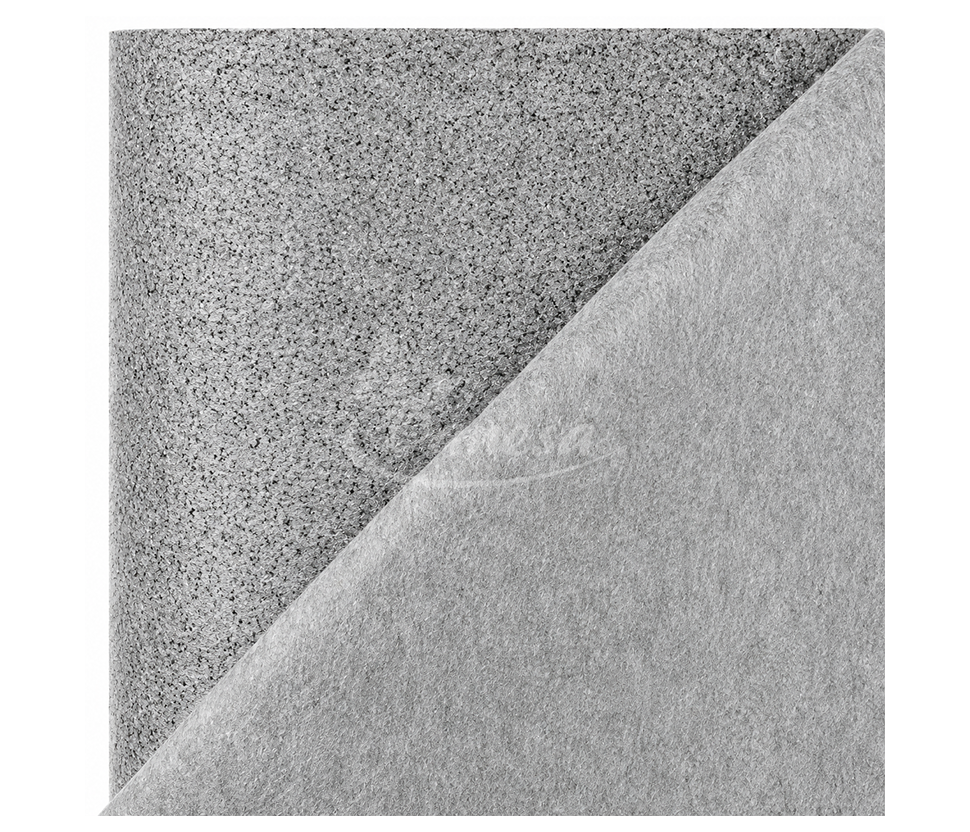 Thin Double-Sided Grey Melange Felt