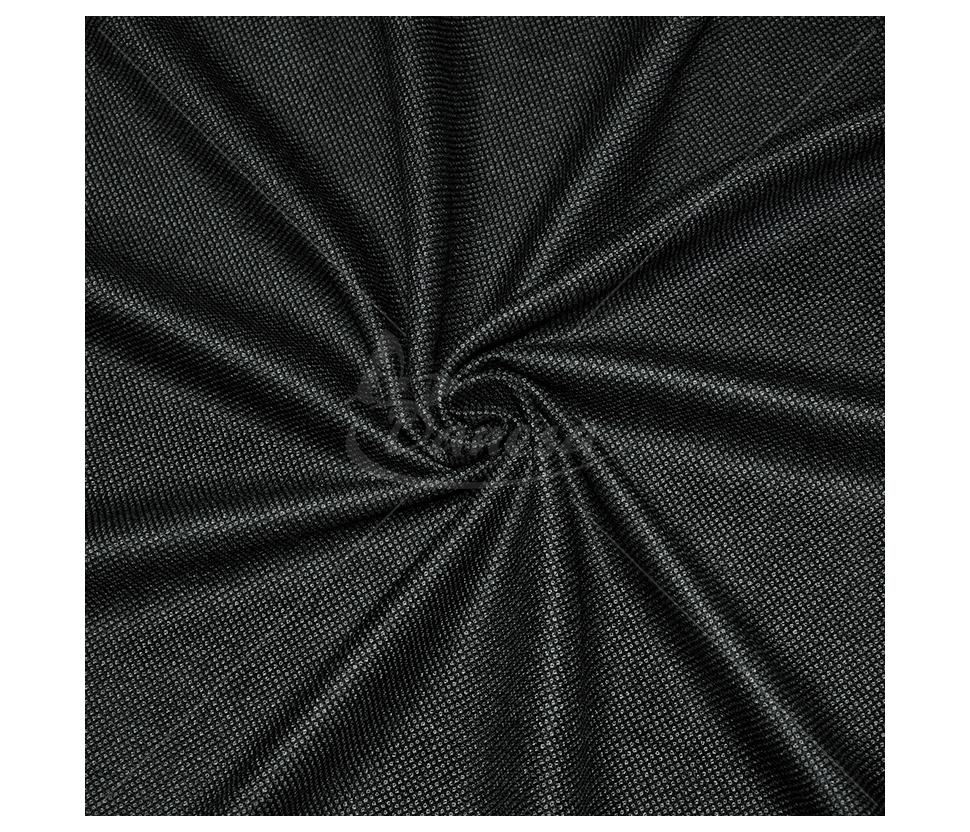 Suit fabric, Virgin Wool, small pattern, black-grey color