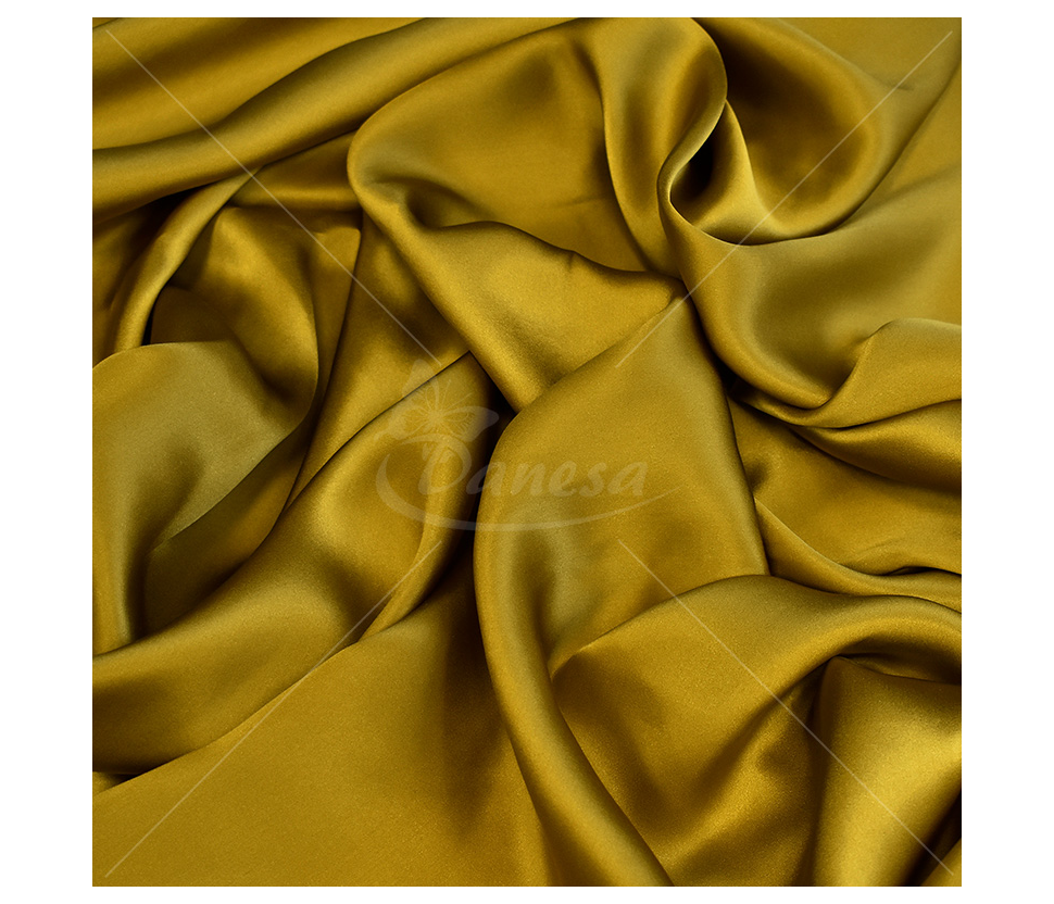 Natural silk, mustard color