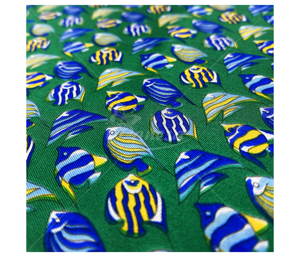 Natural silk "Fishes"