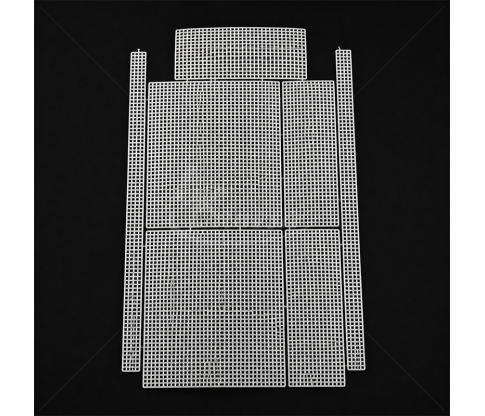 Пластиковая канва для изготовления сумки с ручками, 20 x 24 x 8 см