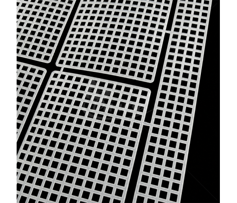 Пластиковая канва для изготовления сумки с ручками, 20 x 24 x 8 см