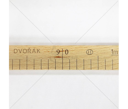 Medinė metrinė liniuotė su patikra