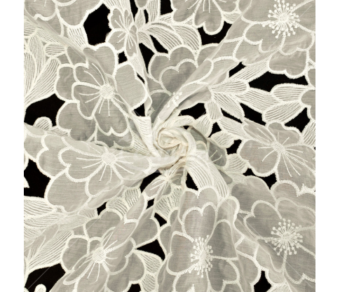 Guipure with cotton and lyocell