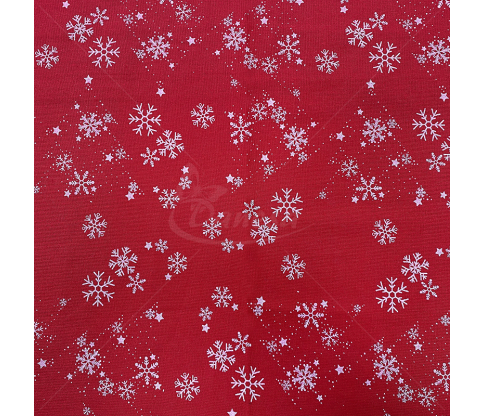 Linen imitation "Snowflakes"