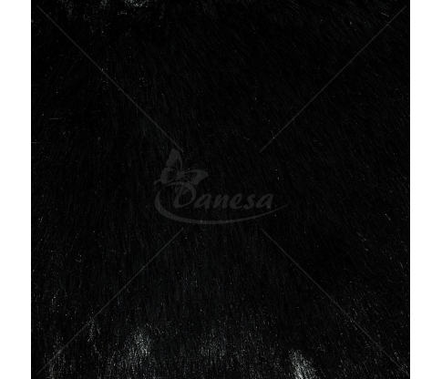 Faux fur, mid-lenght, black color