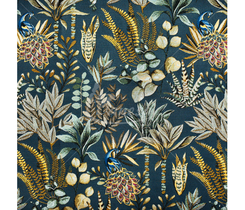 Tapestry "Peacock", dark blue color
