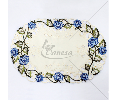 Decorative oval napkin